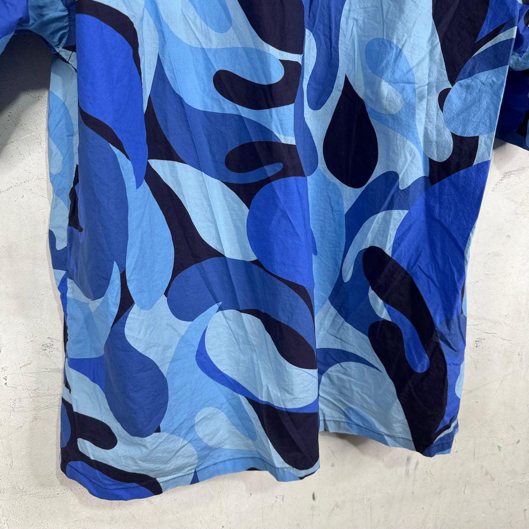 Marni Blue Camo S/S Button Up Shirt