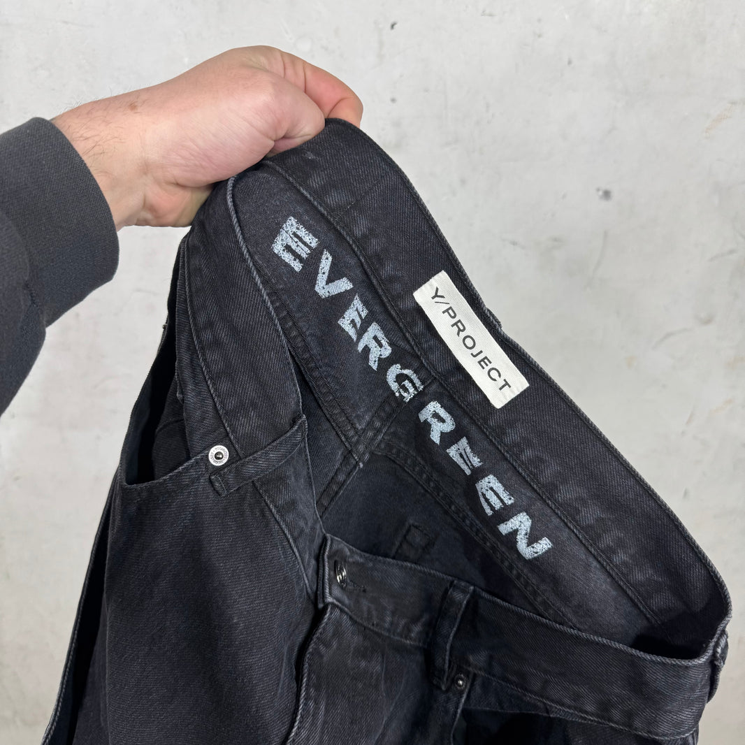 Y/Project Evergreen Snap Off Jeans Black