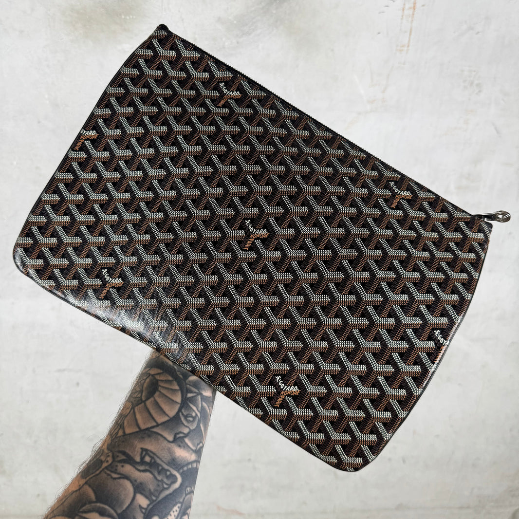 Goyard Black MM Senat Pouch