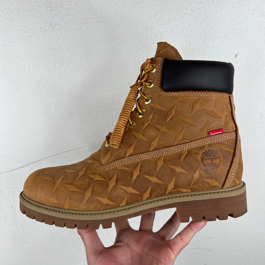 Supreme Timberland Diamond Plate Boots