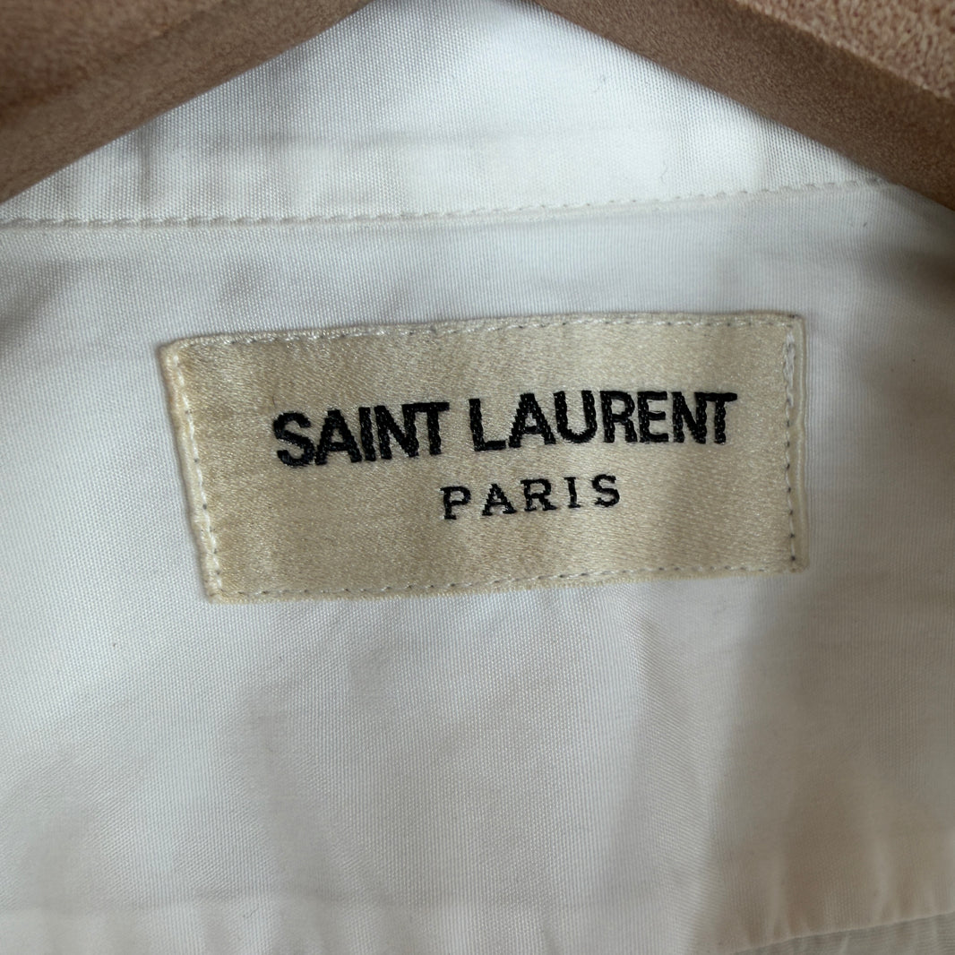 Saint Laurent White LS Button Up Shirt
