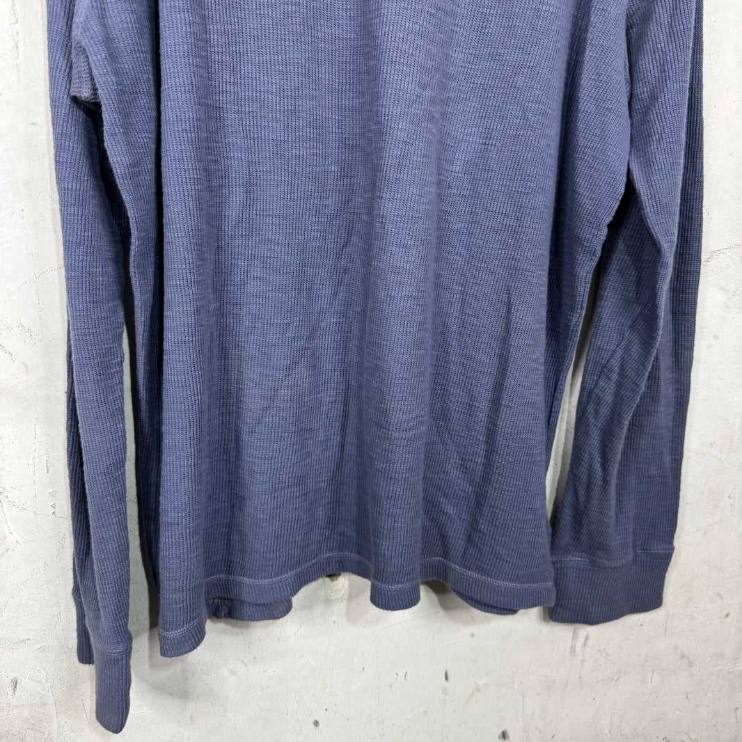 RRL Blue Henley Shirt