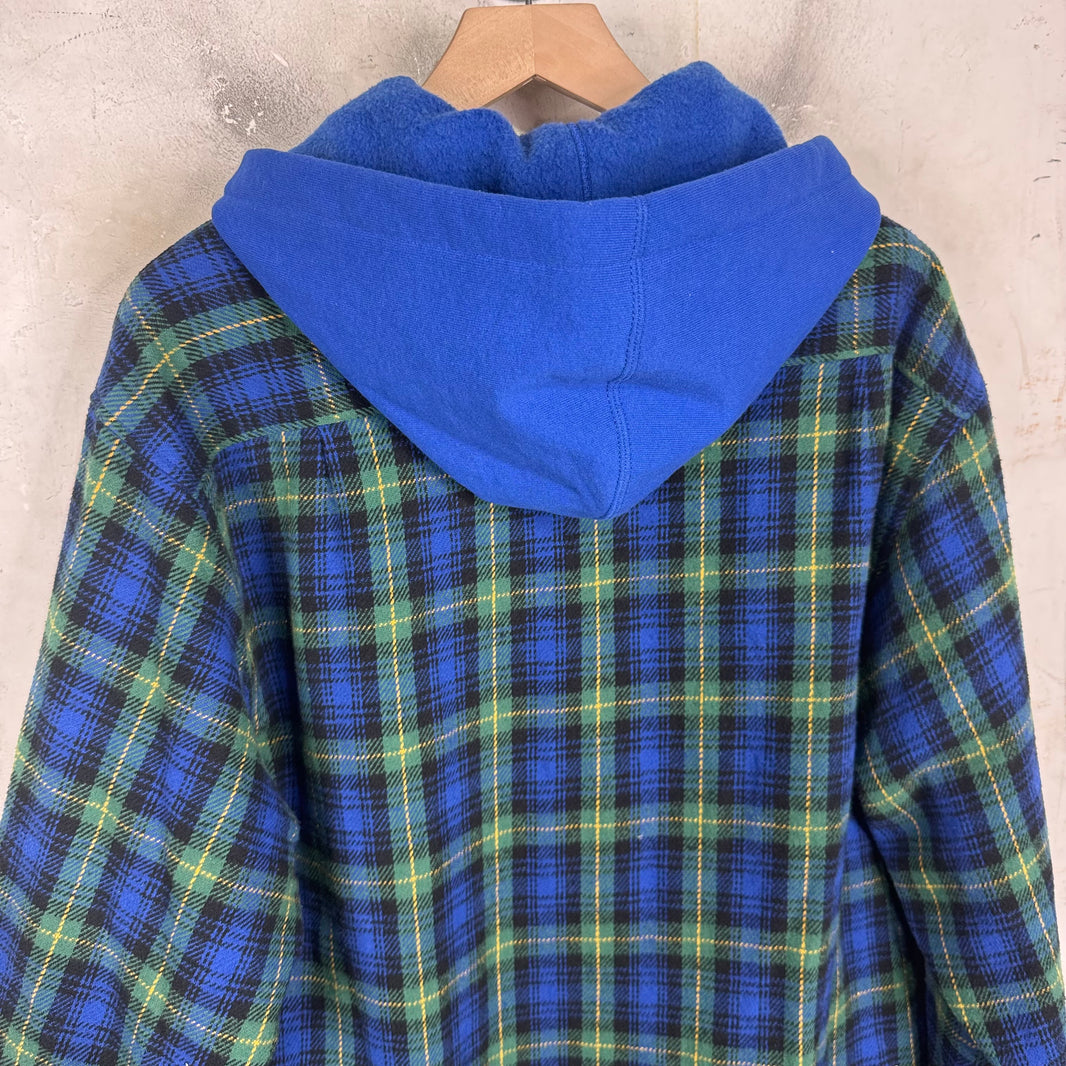 Supreme Hooded Plaid Flannel