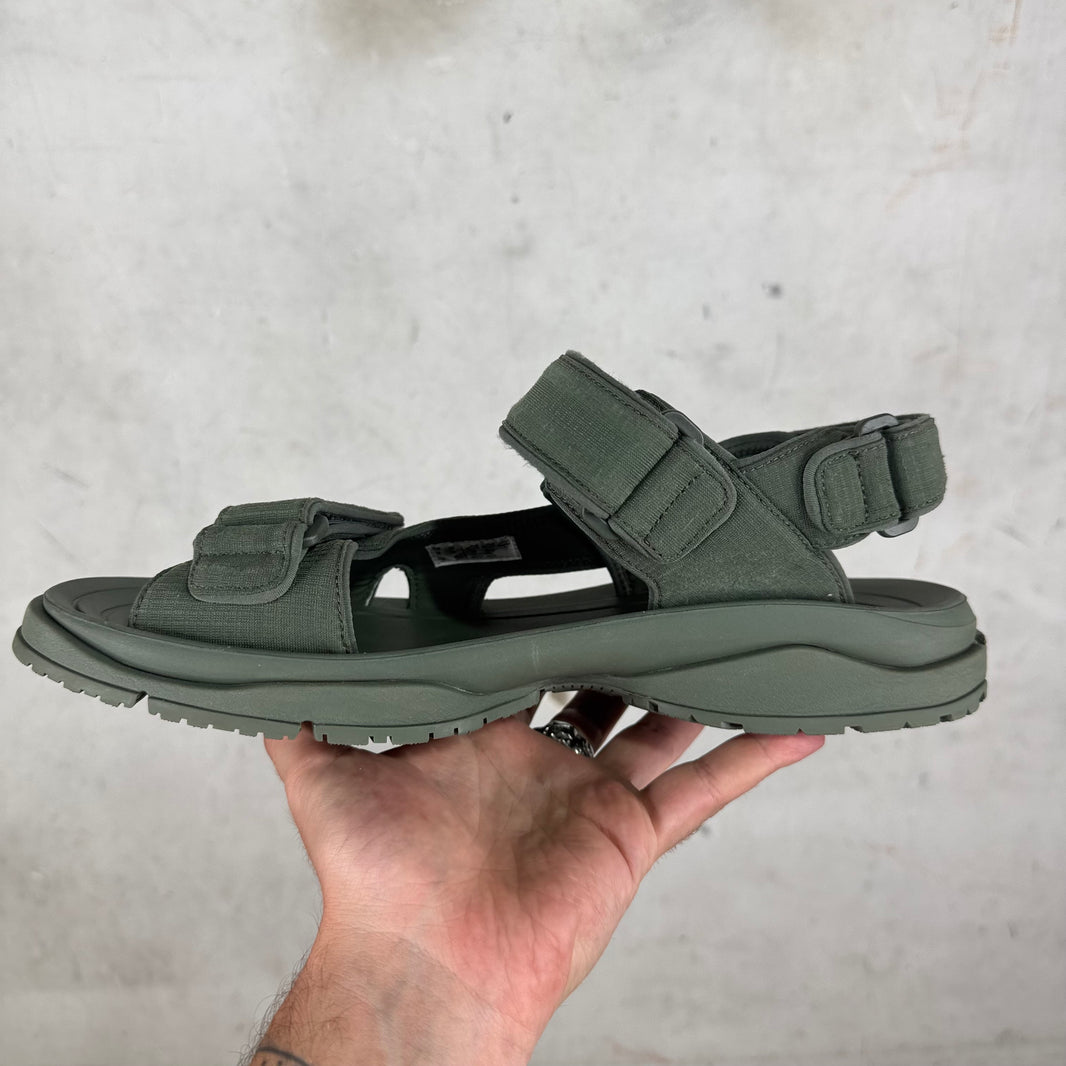 Balenciaga Olive Tourist Sandals