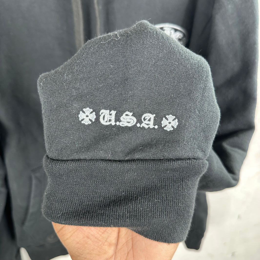 Chrome Hearts Metallic Silver Web Hoodie