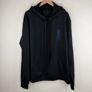 Chrome Hearts Blue Vertical Logo Hoodie