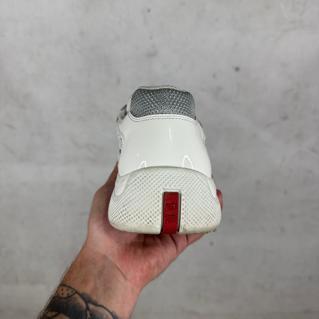 Prada White Patent Americas Cup