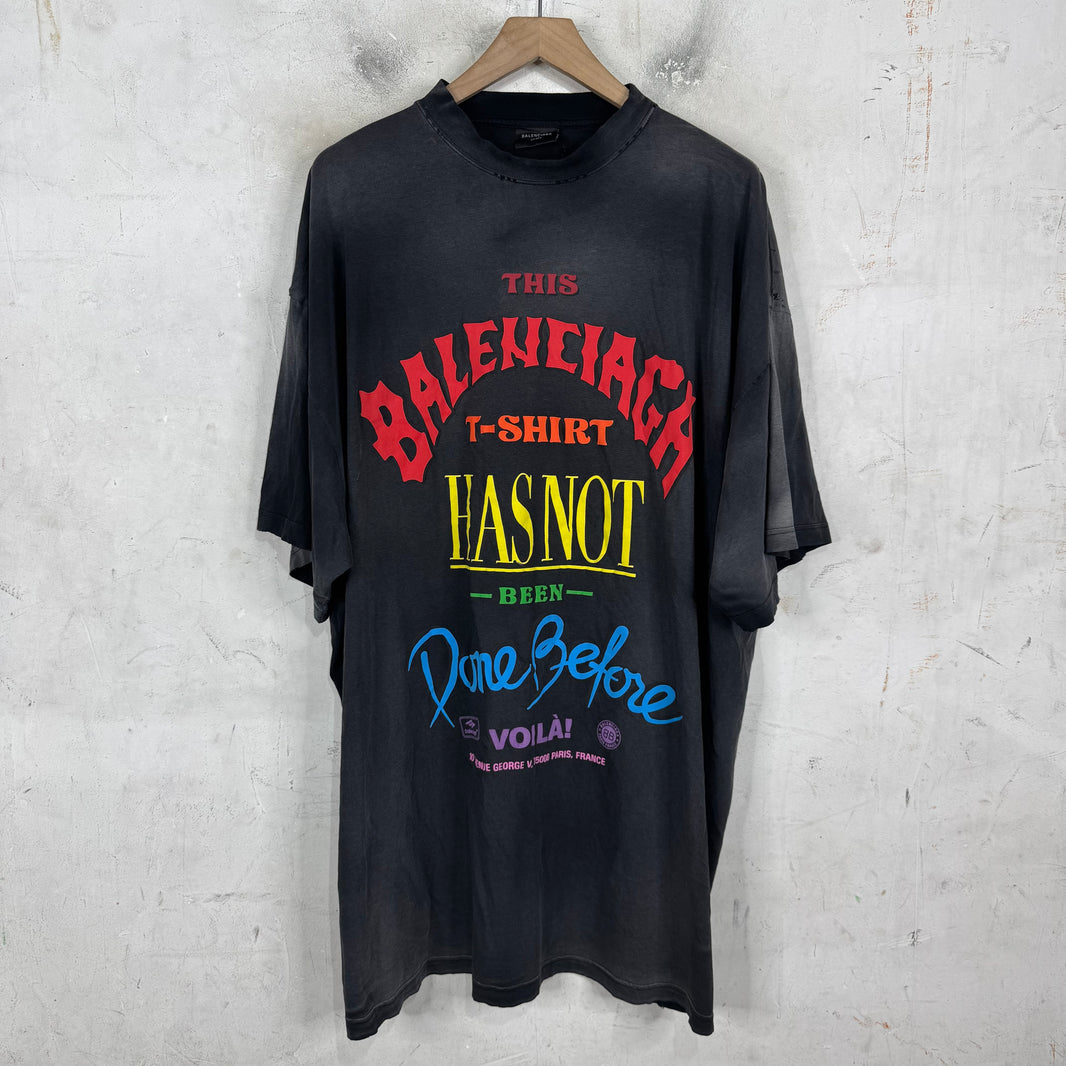 Balenciaga Done Before Distressed T-Shirt