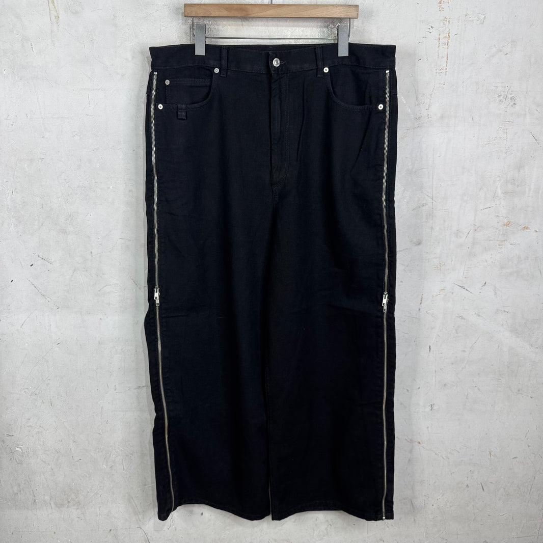 Luu Dan Wide Zipper Jeans