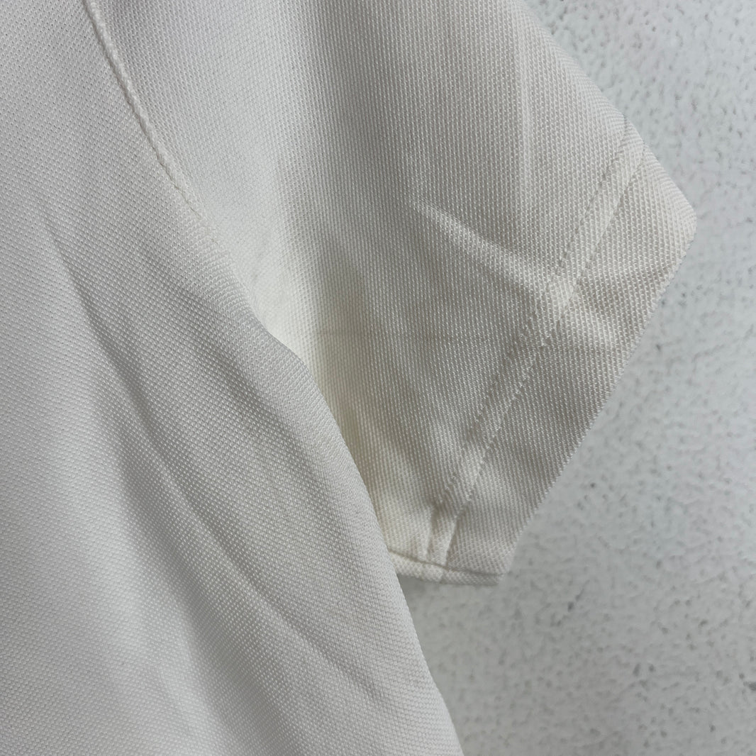 Prada White Zipper Detail T-Shirt