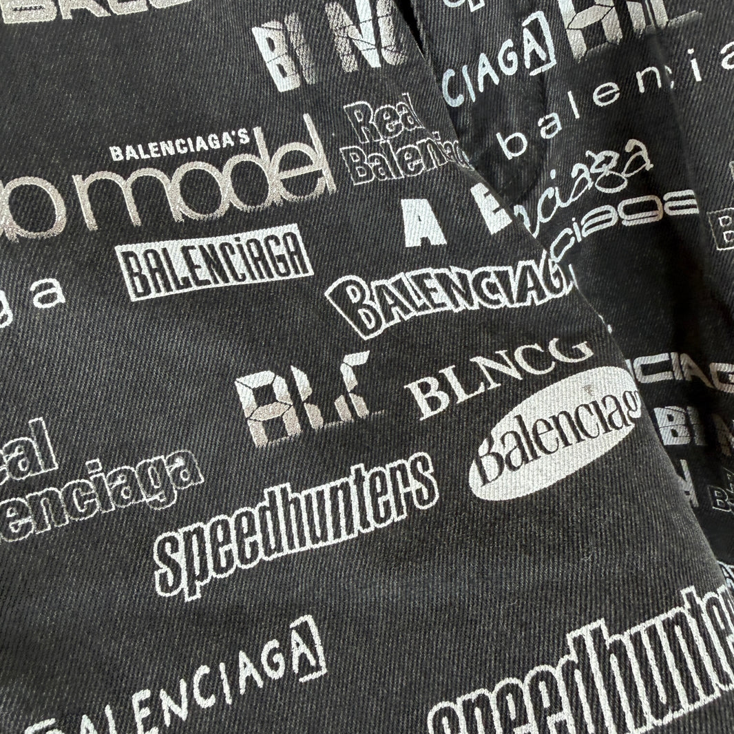 Balenciaga AOP Logo Jeans
