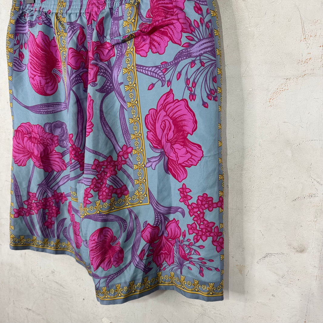 Versace Silk Floral Shorts