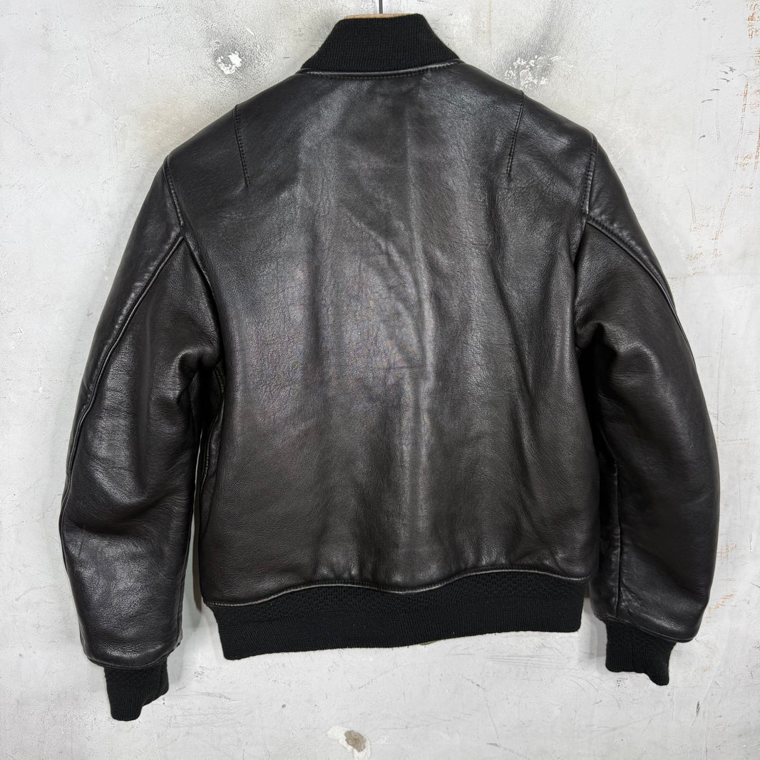 Maison Mihara Yasuhiro Reversible Leather/Nylon Bomber