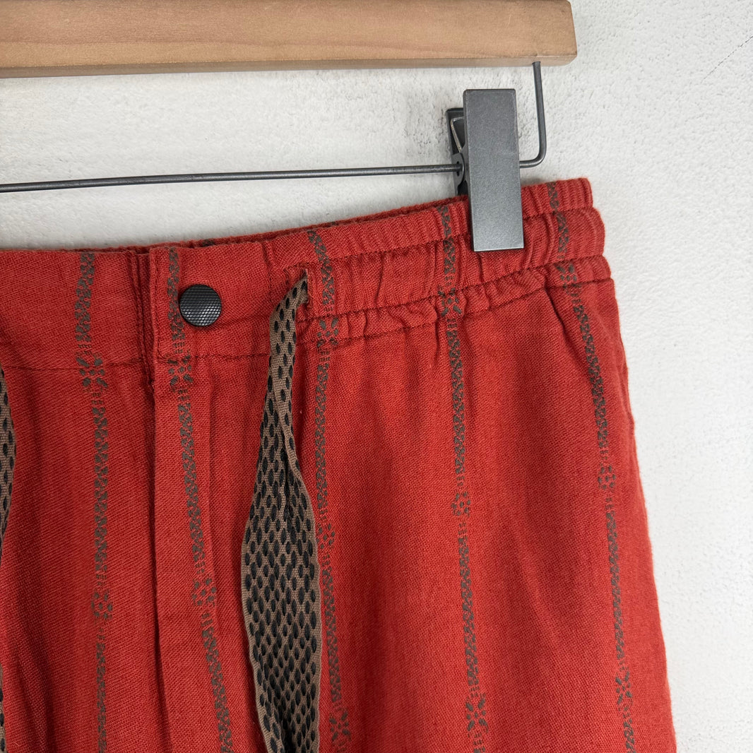 Kapital Orange Striped Easy Pants