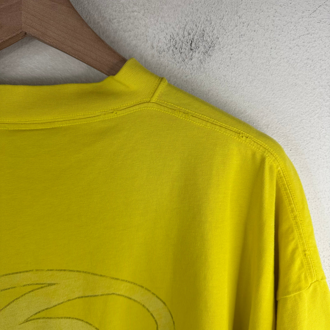 Balenciaga Yellow Surf Sport Logo T-Shirt