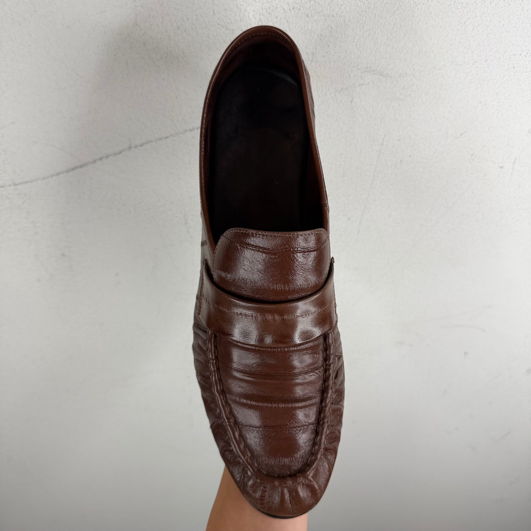 The Row Eel Soft Loafers