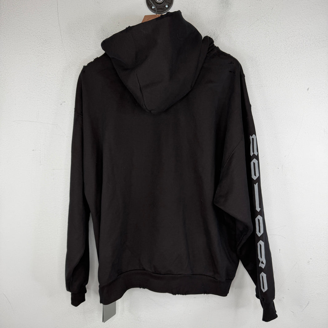 Balenciaga No Logo Black Hoodie