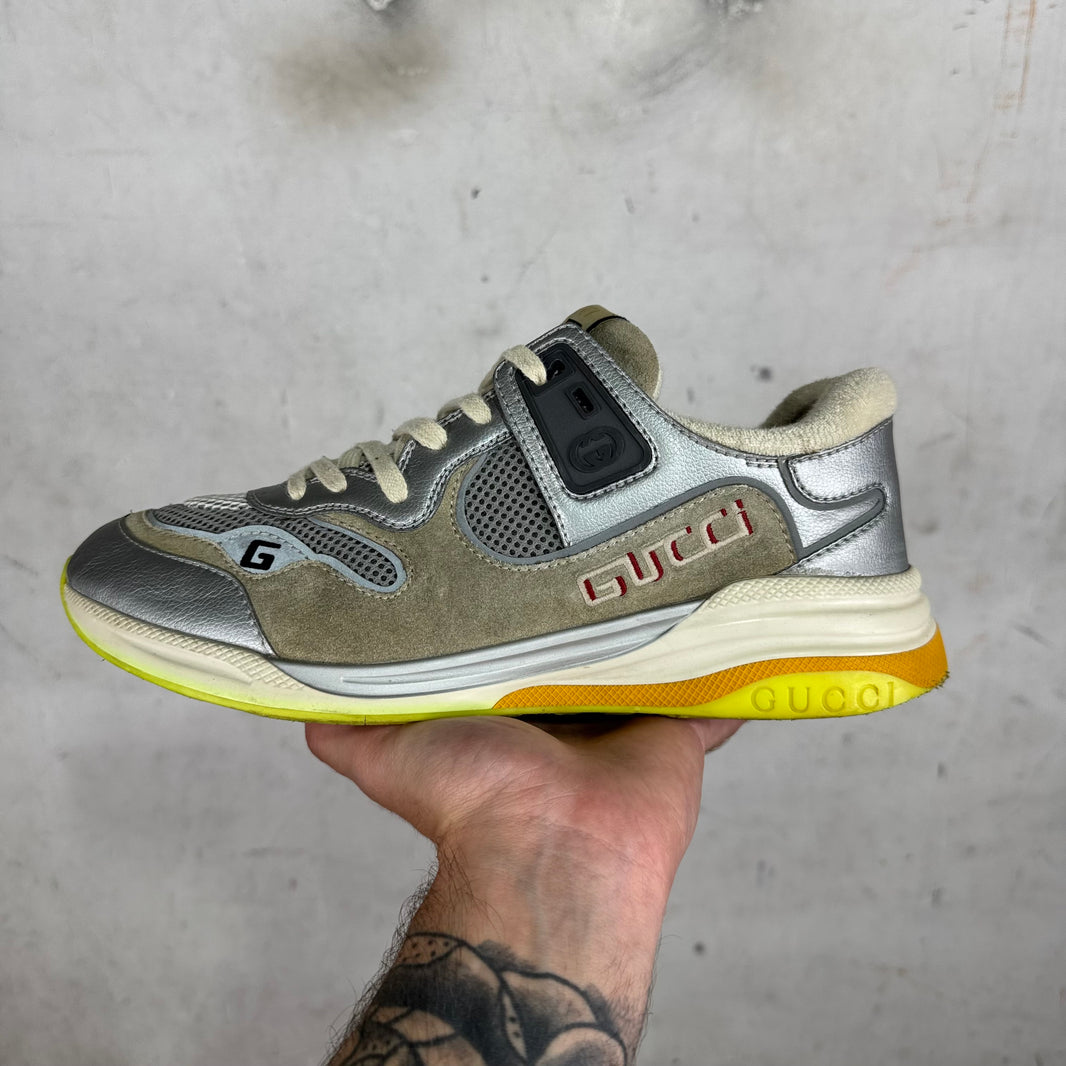Gucci Silver Ultrapace Sneakers