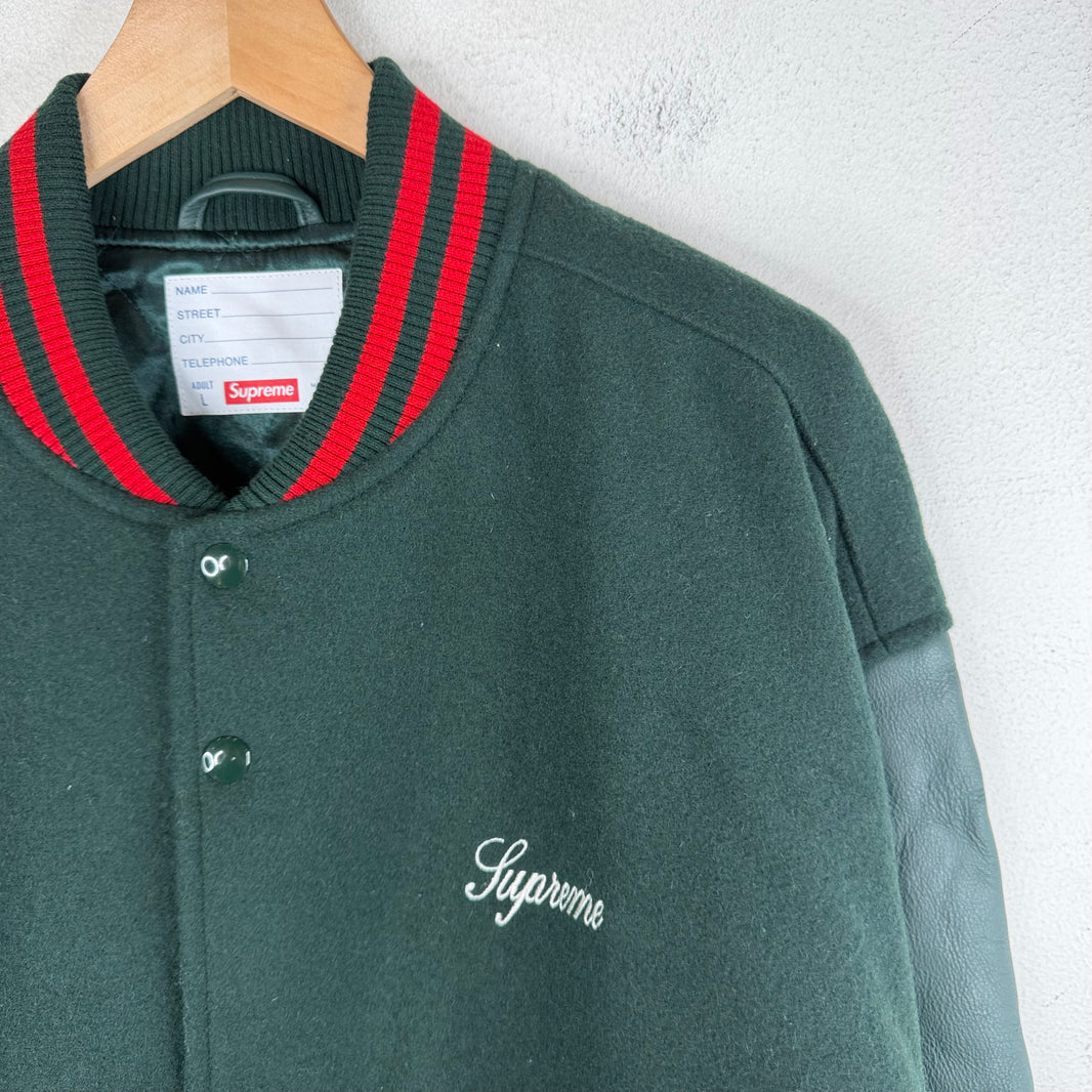 Supreme Cross Varsity Jacket