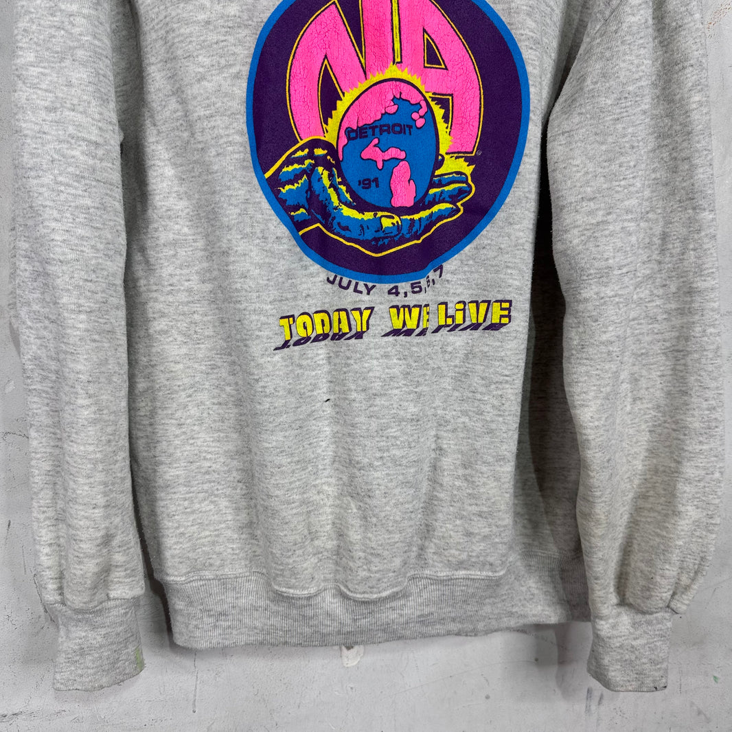 Vintage Narcotics Anonymous Sweatshirt Cardigan