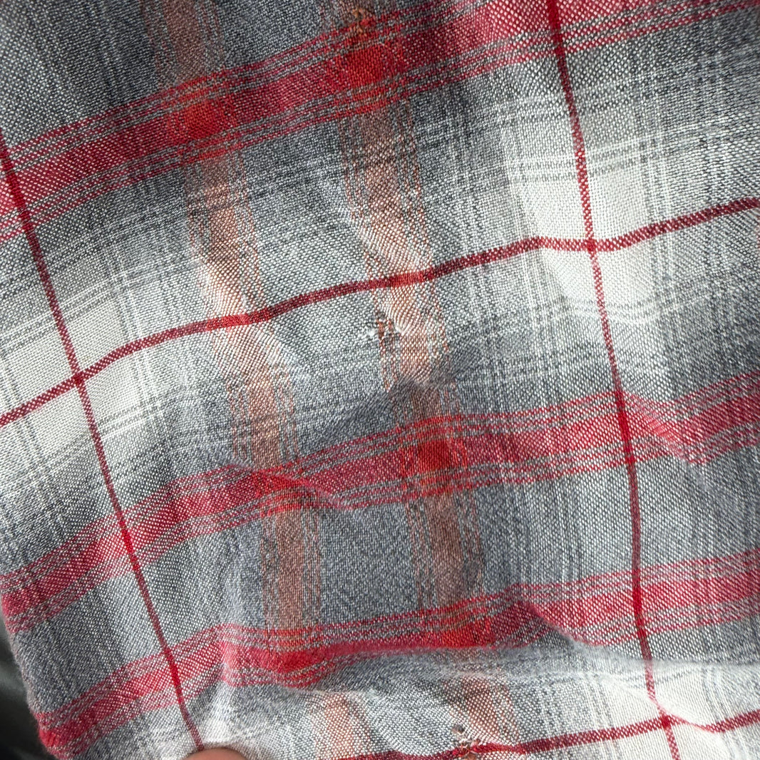 RRL Red/Gray Gradient Flannel Shirt