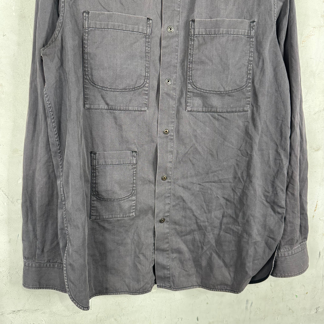 Margiela Faded Chore Snapped Button Shirt