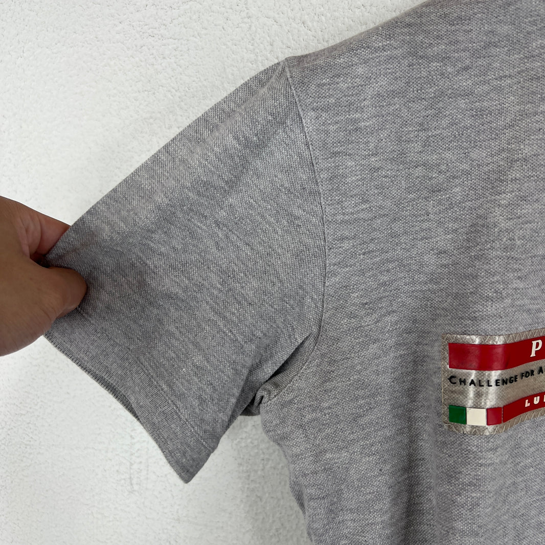 Prada Gray Luna Rossa Polo T-Shirt