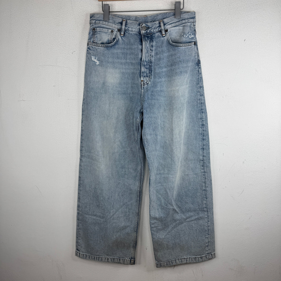 Acne Studios 1989 Light Blue Trash Baggy Jeans