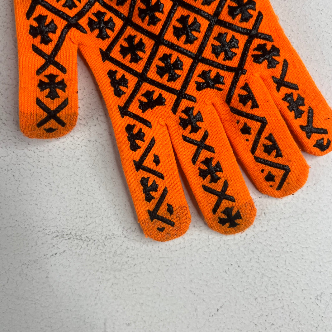 Chrome Hearts Orange Work Gloves