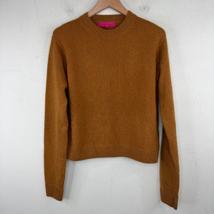 Elder Statesman Cropped Mustard Cashmere Sweater