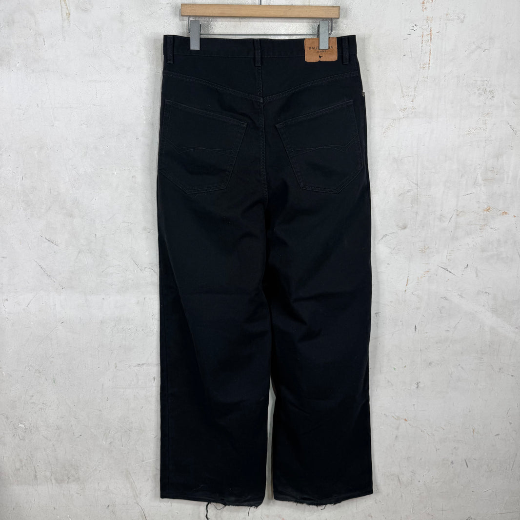 Balenciaga Looser Fit Black Jeans