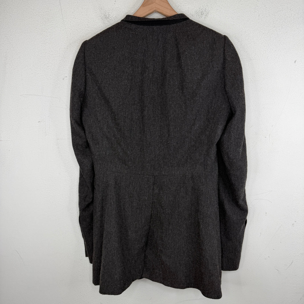 Rick Owens Wool Blend Single Button Blazer