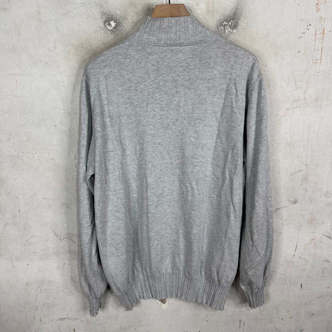 Loro Piana Ribbed Half Buttoned Light Sweater