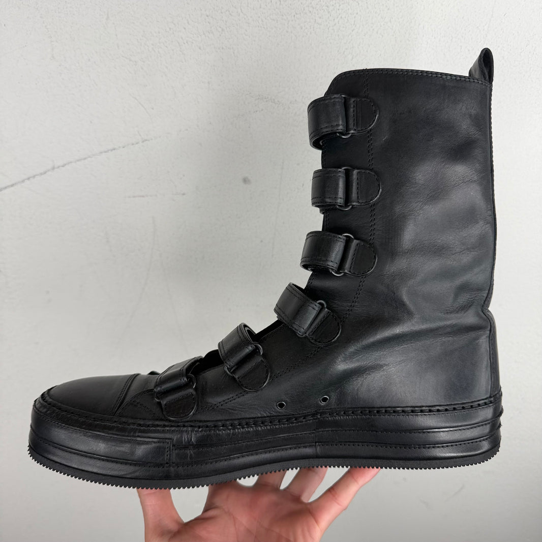 Ann Demeulemeester Multi Strap High-Top Sneakers