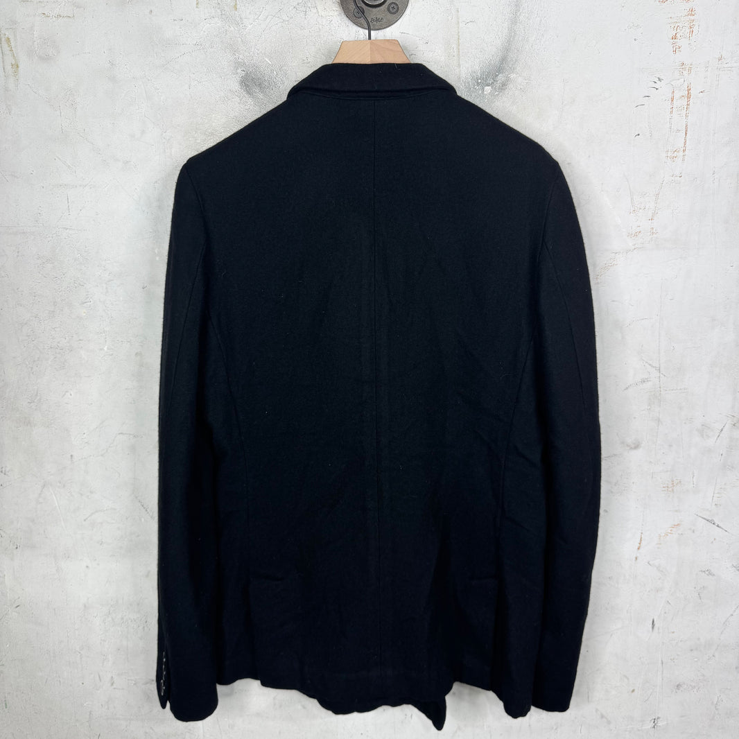 CDG Black Double Breasted Wool Jacket