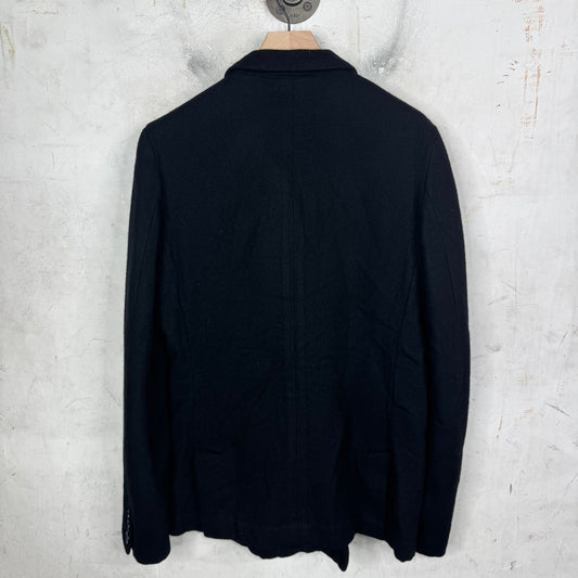CDG Black Double Breasted Wool Jacket