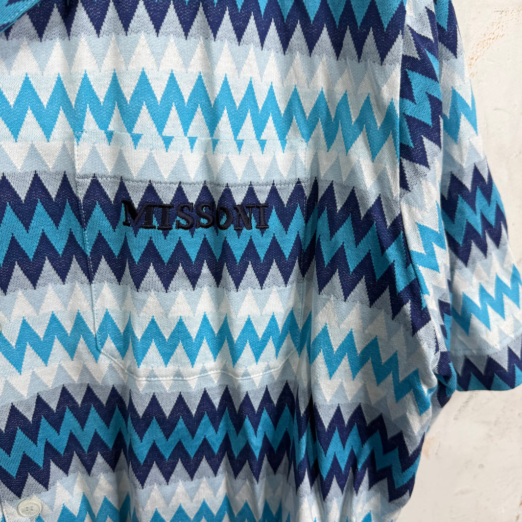 Missoni Zig-Zag Blue Shirt