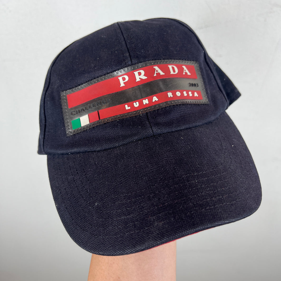 Prada Black Luna Rossa Hat