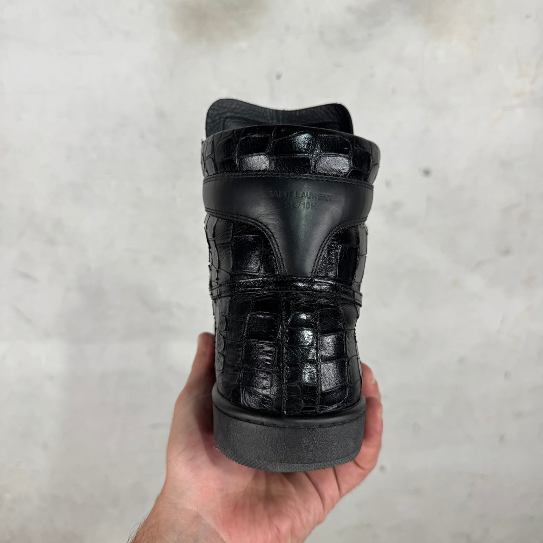 Saint Laurent Faux Croc SL/10H Sneakers