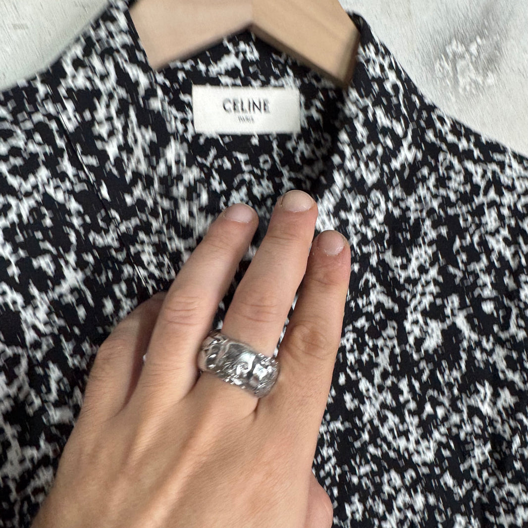 Celine Speckle Print LS Shirt