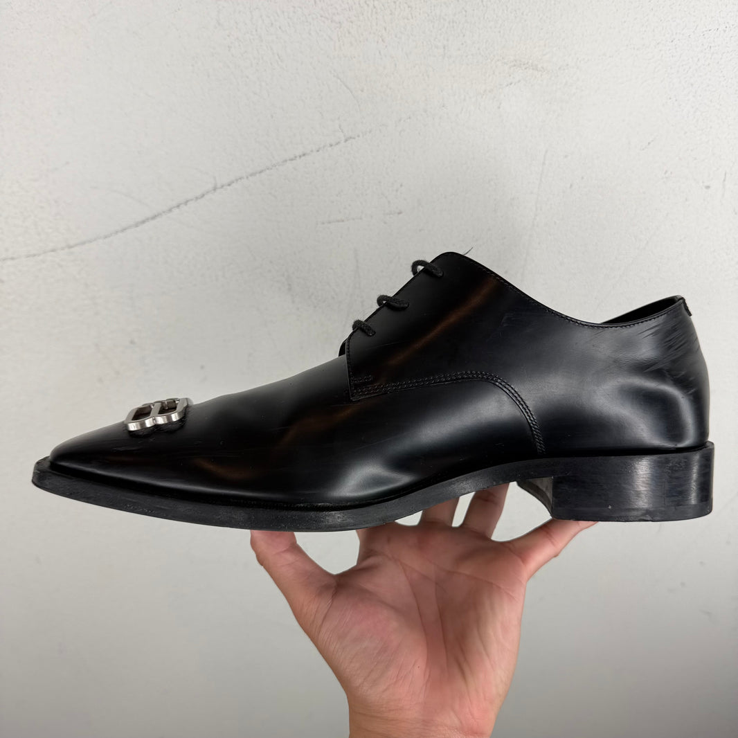 Balenciaga BB Metal Logo Derbies