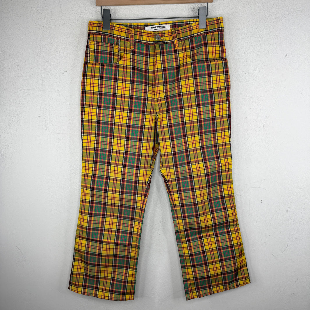 Junya Watanabe Yellow Plaid Trousers