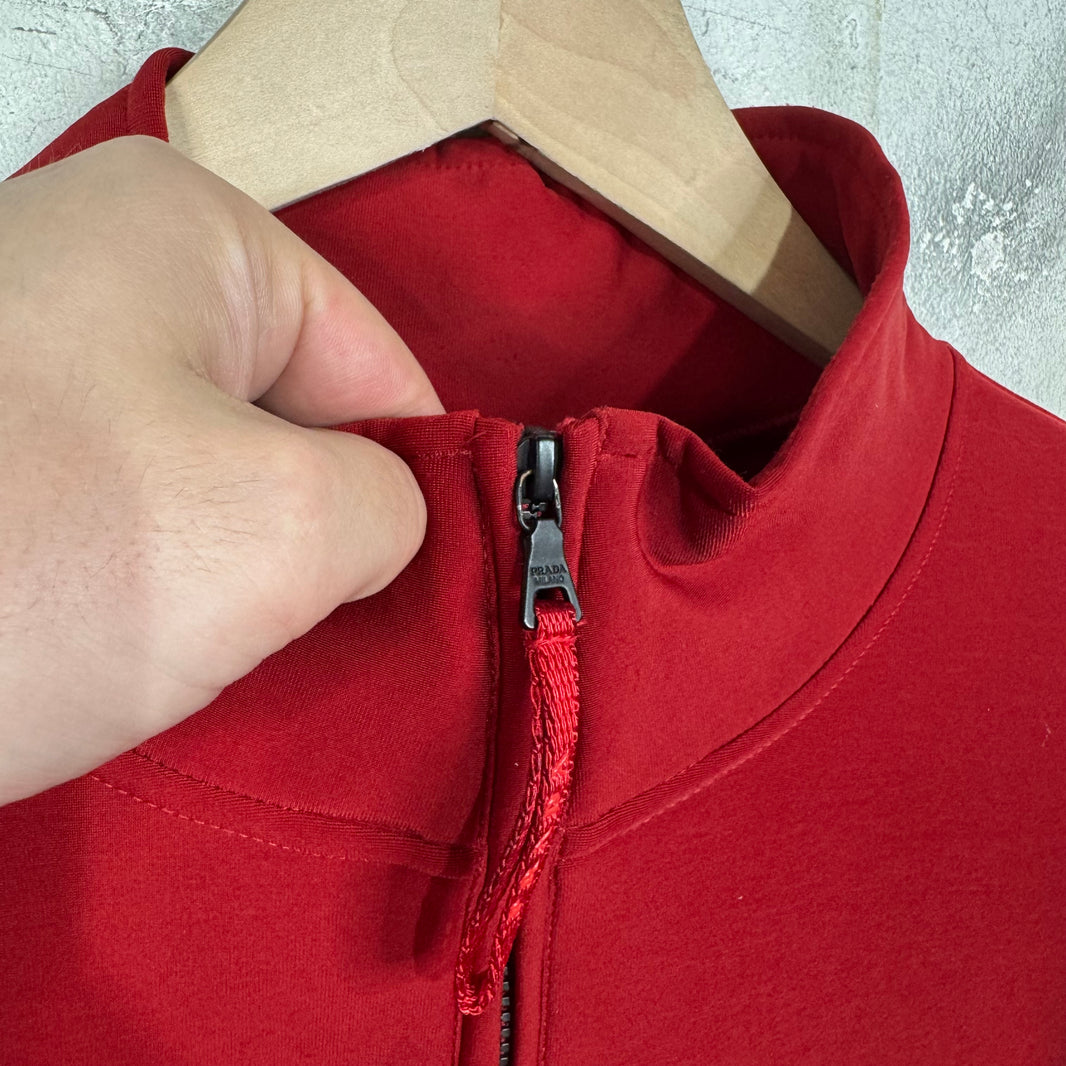 Prada Linea Rosa Neoprene Quarter Zip