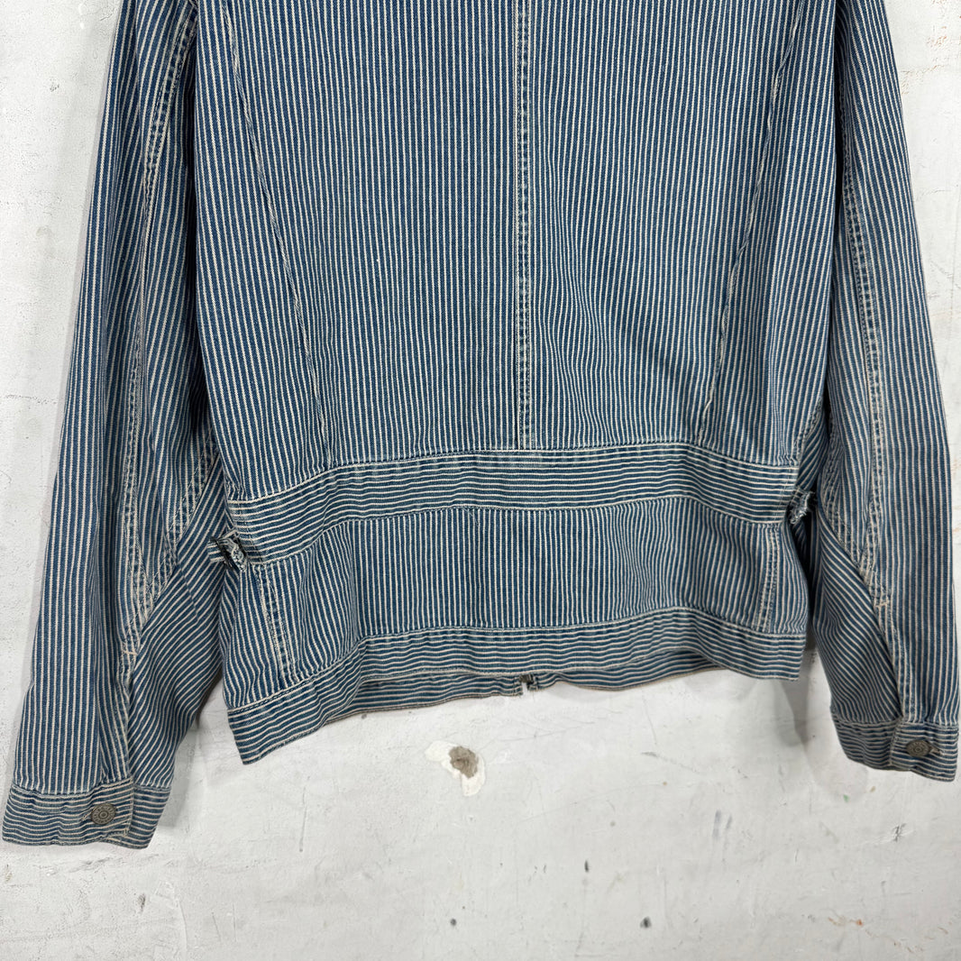 RRL Pinstriped Denim Work Jacket