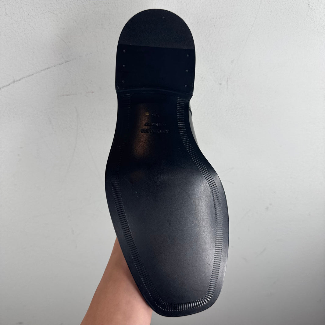 Balenciaga Square Toe Leather Derbies