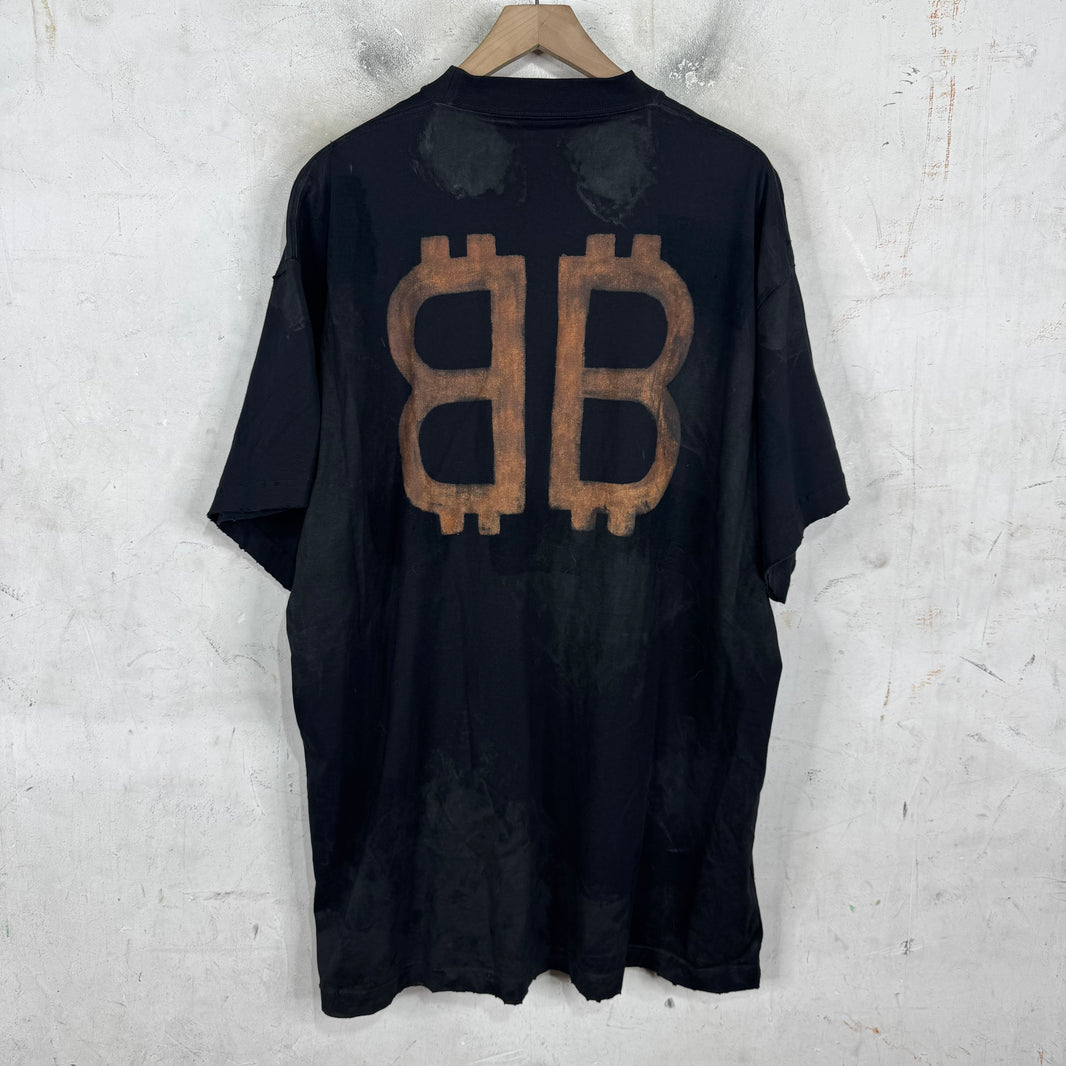 Balenciaga Crypto Mudded T-Shirt