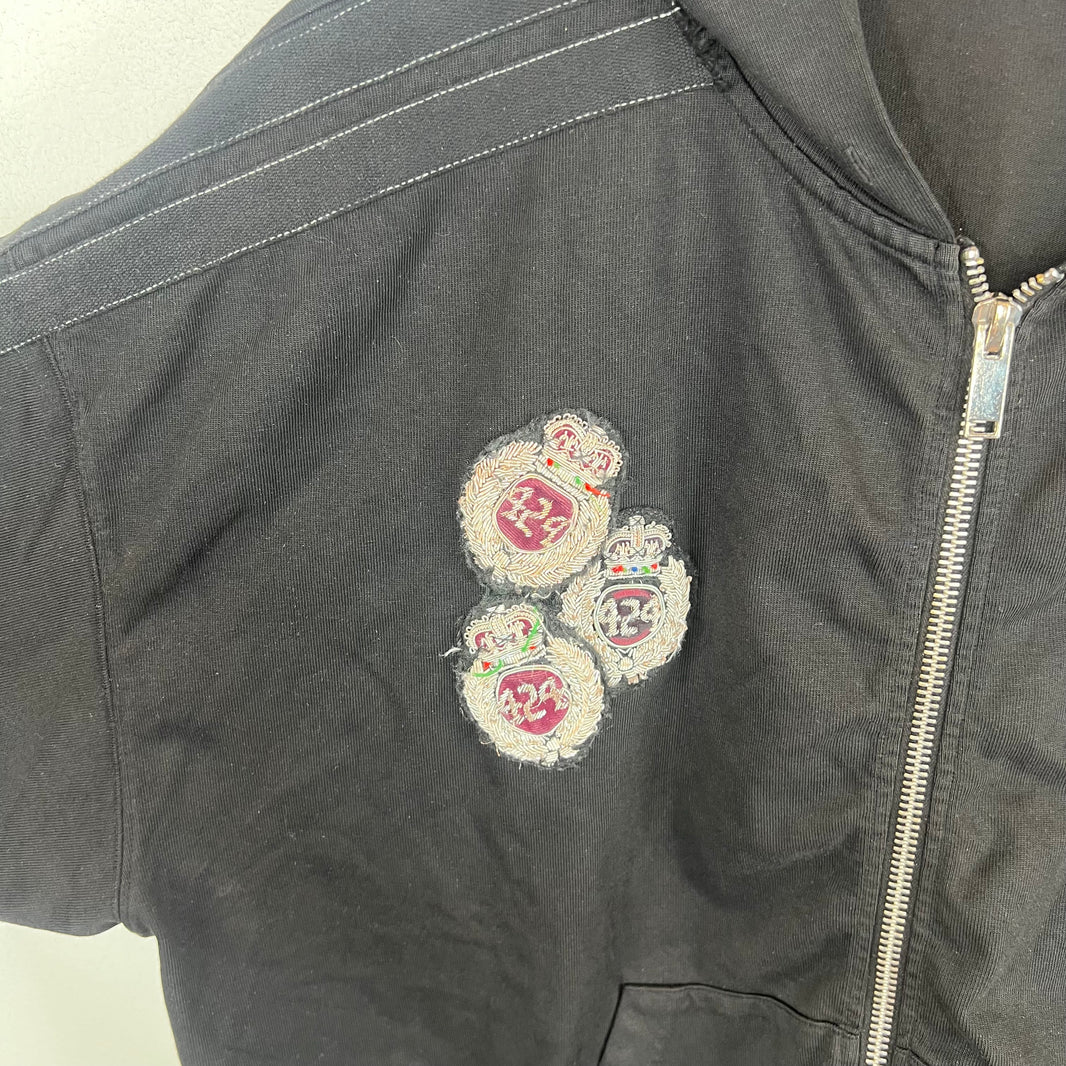 424 Academy Crest Zip Up Hoodie