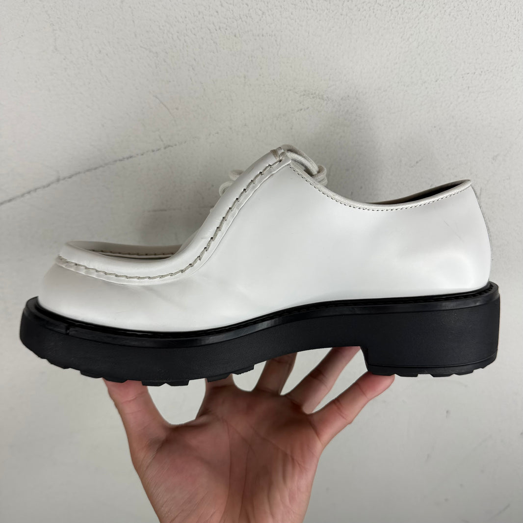 Prada White Diapason Derby