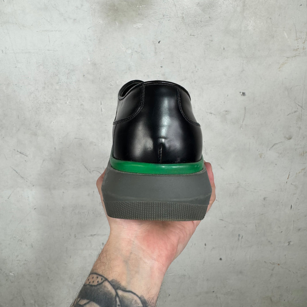 Prada Leather Sneaker Paneled Derby