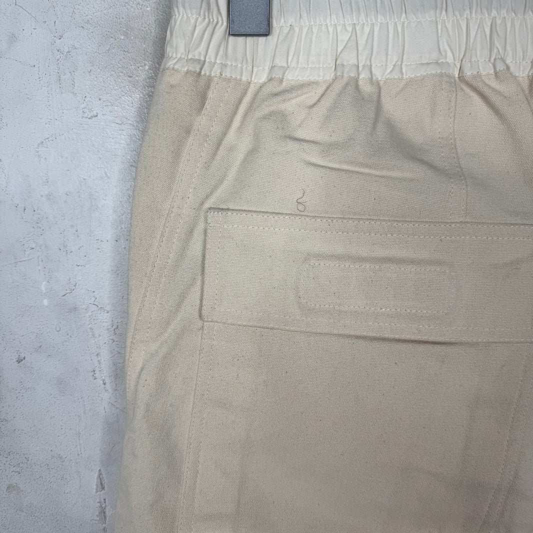 Rick Owens Cream DropCrotch Denim Pants